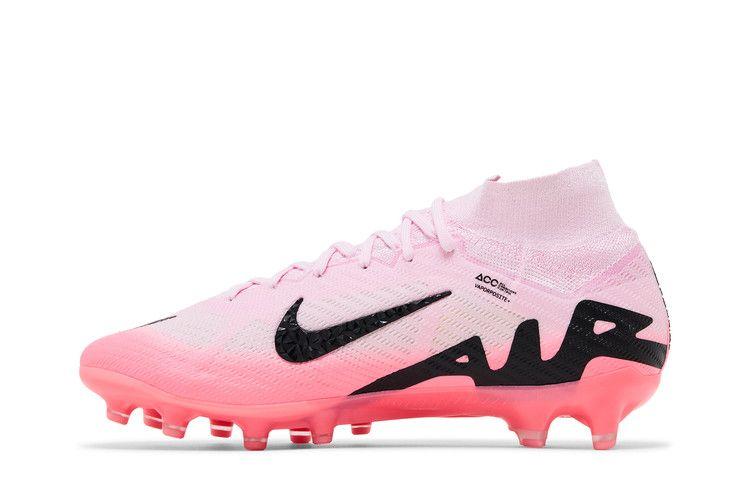 Мужские кроссовки Nike Zoom Mercurial Superfly 9 Elite AG-Pro Розовый пена Розовый пена/Черный