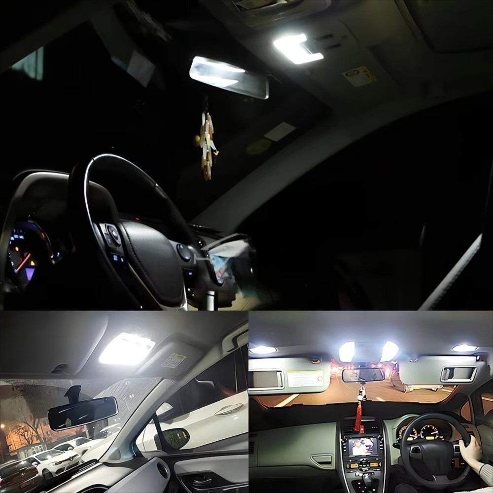 10 Pcs 31/36/39/41MM Car Dome Light 300LM White Light Reading Lighting Bulbs 12V Festoon LED Bulbs Vehicle Lighting