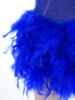 Women Tango Cha Cha Latin Rumba Dance Leotard Glitter Rhinestone Sheer Mesh Sling Bodysuit with Fuzzy Feather Skirt for Competition