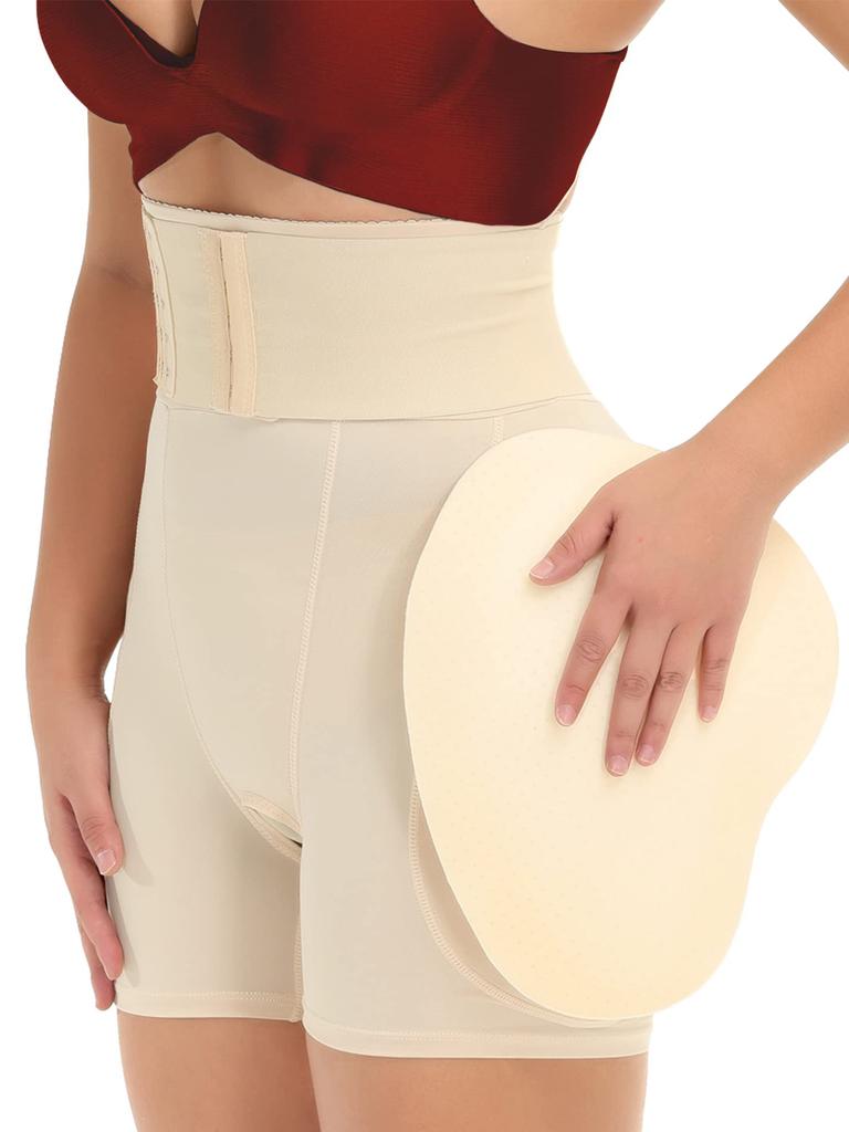 Lilvigor Набедренные подушечки для женщин Корректирующее белье с поясом набедренной подушечки Набедренные подушечки для увеличения ягодиц Трусики для контроля живота на каждый день