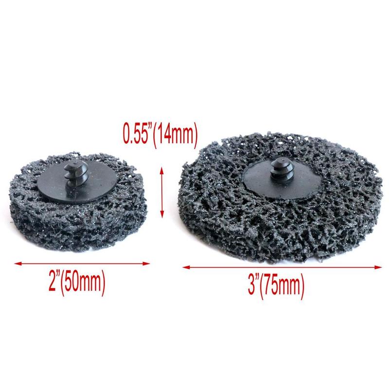 2" 3inch 75mm 6pcs Quick Change Disc Clean & Strip Grinding Disc for Metal Paint Rust Removal