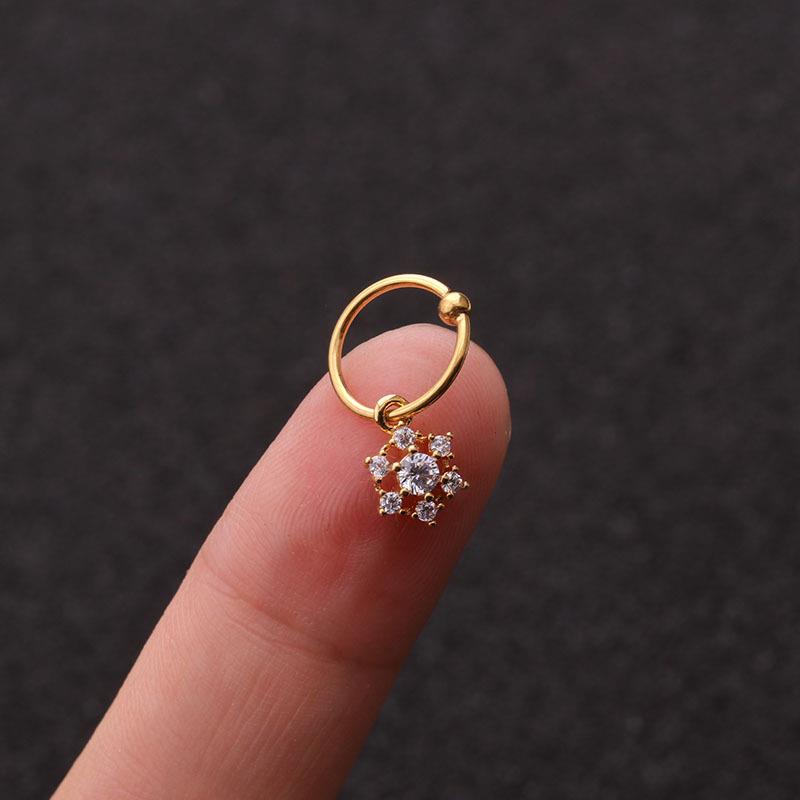 1 шт. серьги с кристаллами для пирсинга ушей висячие серьги-гвоздики для хряща, спирали козелка, модные ювелирные изделия