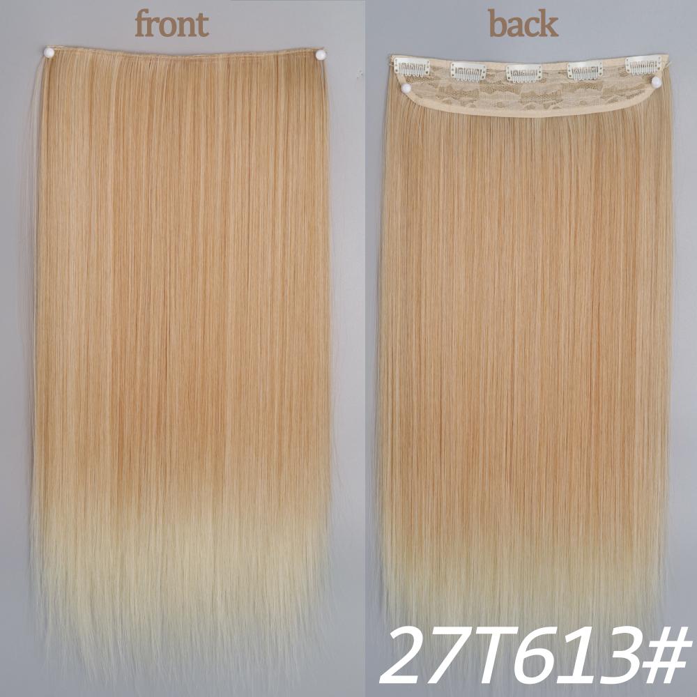 MERISIHAIR Длинные волнистые синтетические волокна 22 дюйма 5 зажимов для наращивания волос Волнистые прямые волосы Черный Коричневый Блондинка Повседневная одежда