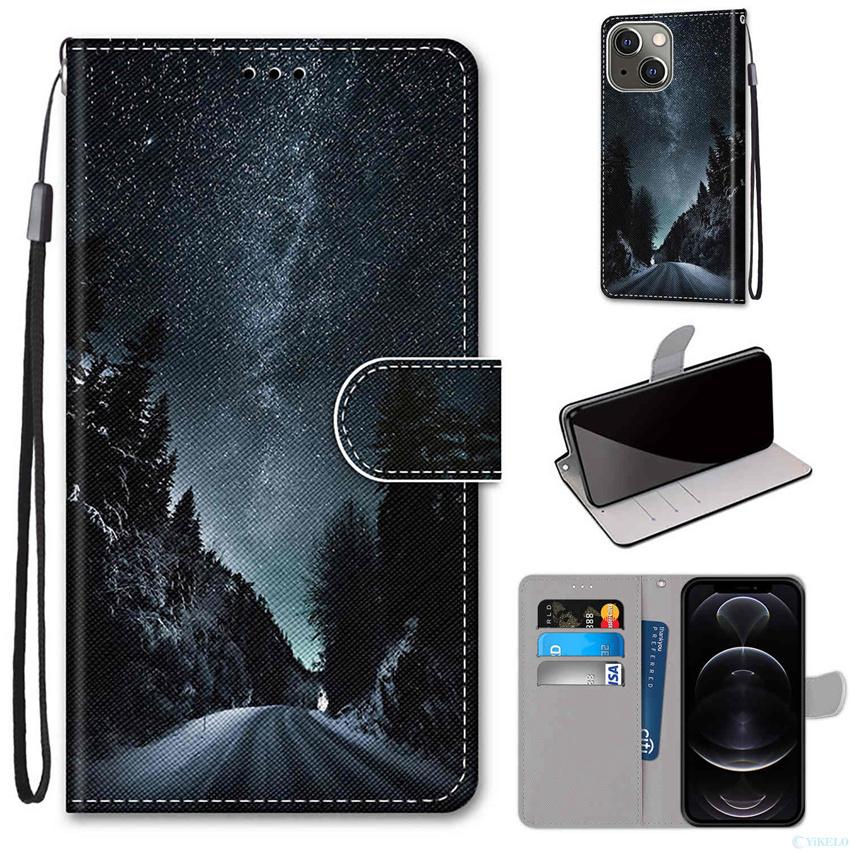 Флип кожаный чехол для телефона для Iphone 13 Pro Max Mini 12 11 Fundas кошелек держатель для карт подставка обложка книги чехол с рисунком кошки и собаки