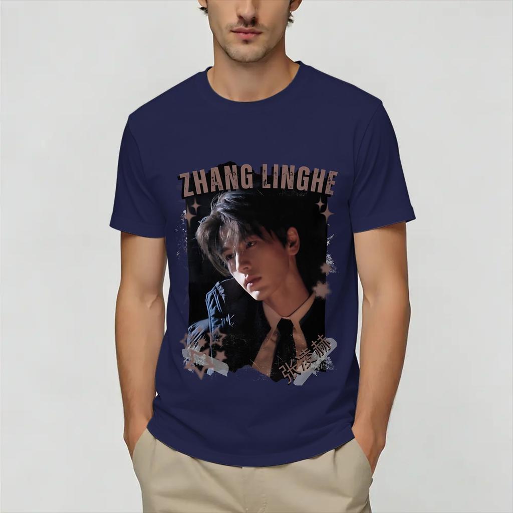 Zhang Linghe Tshirt Summer Popular Tshirts Unisex 100 Cotton Comfortable Oversize Clothes Short Sleeves Funny Tshirt