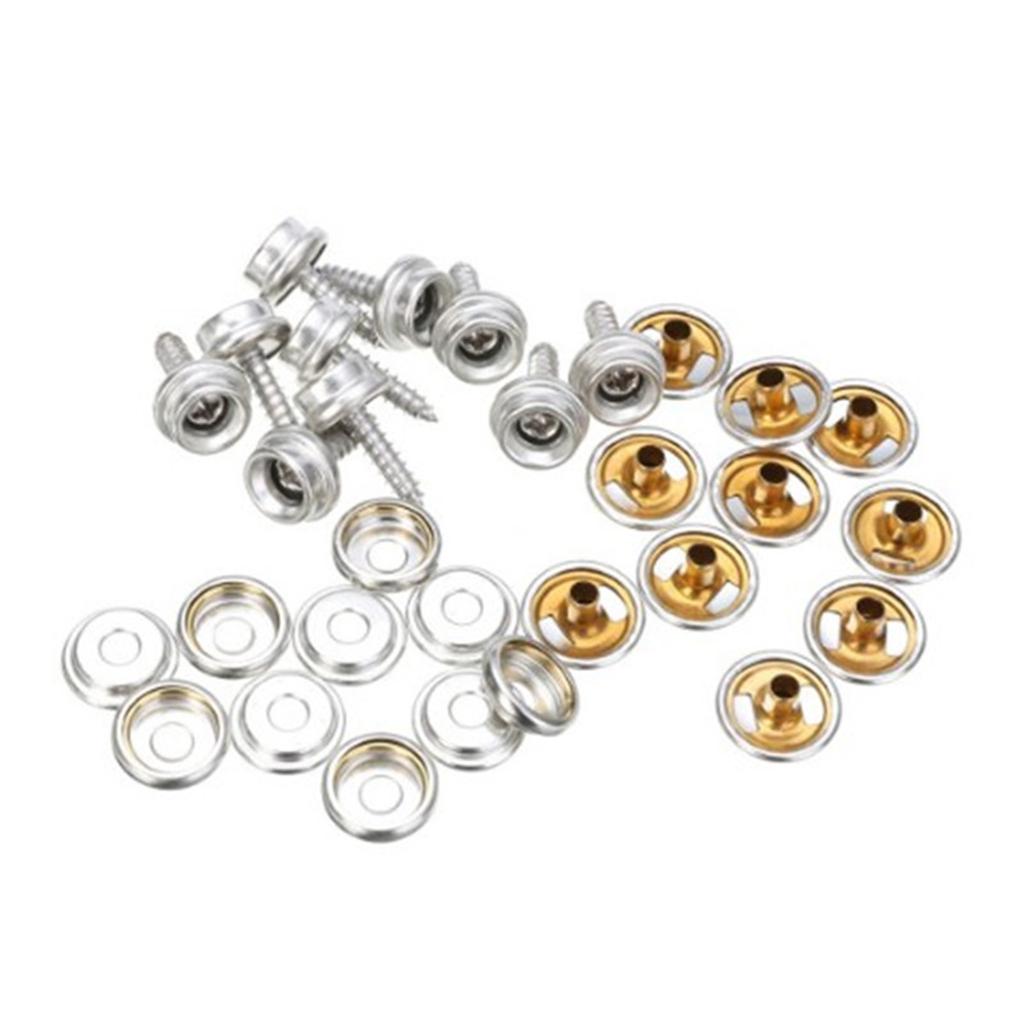 10/25pcs Snap Fastener Kit Tent Marine Boat Furniture Canvas Cover Tools Stainless Sockets Button Car Canopy Accessories