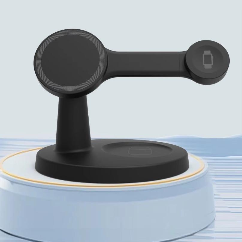Магнитная беспроводная зарядная станция 3 в 1 для Magsafe iPhone 16 15 14 13 Pro Max Apple Watch 9 8 AirPods Pro станция быстрой зарядки