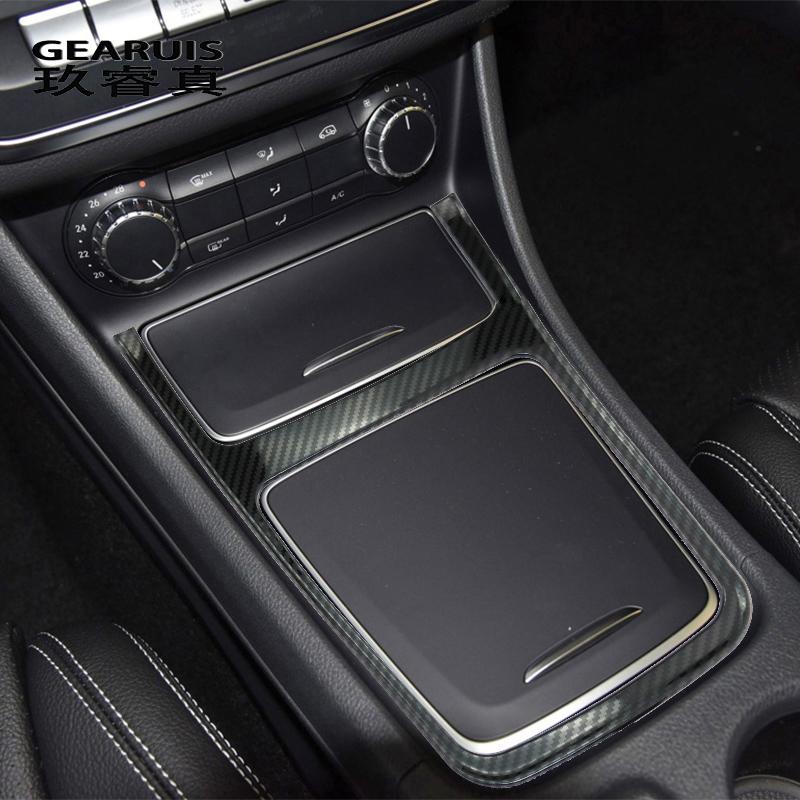 Для Mercedes Benz CLA GLA A Class W117 W176 X156 аксессуары из углеродного волокна, внутренняя отделка панели центральной консоли