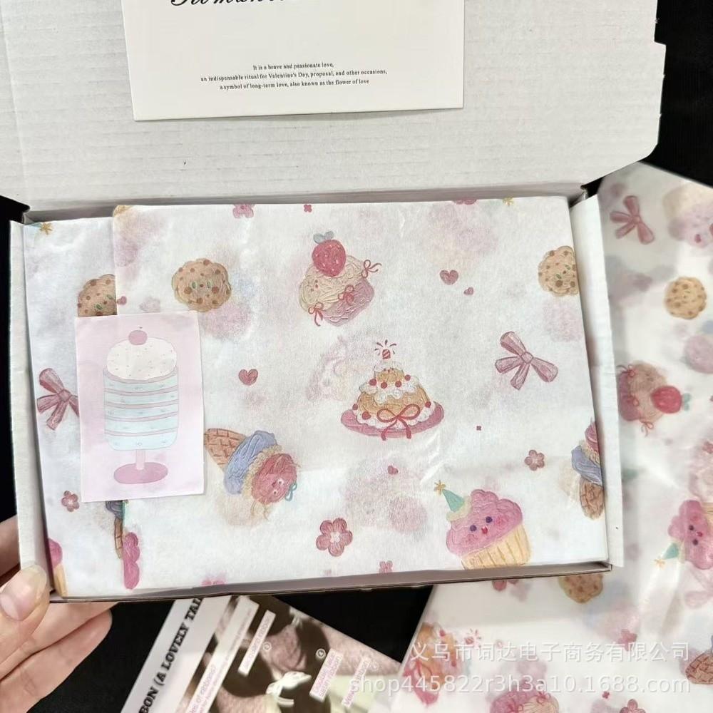 10PCS Hand-rubbed Bowknot Sydney Paper Bowknot Design Bouquet Flower Wrapping Paper  Festival Gift