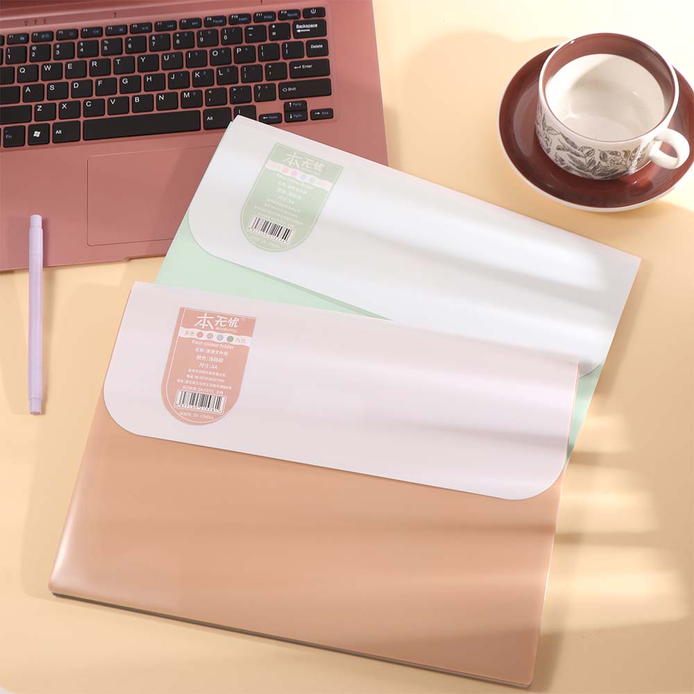 Waterproof Portable Documents Bag 5 Layers Plastic File Organizer Travel