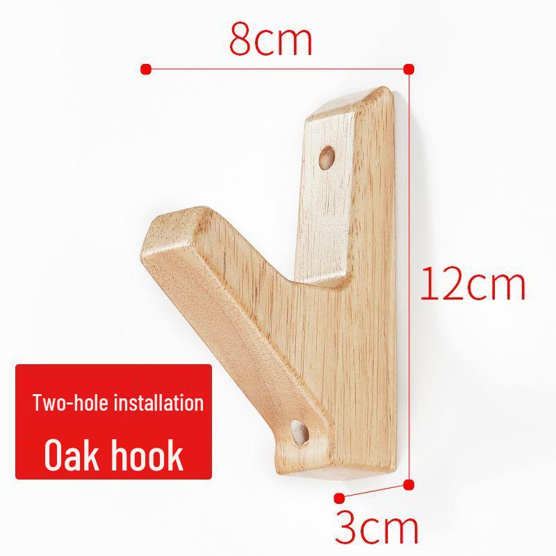 Настенный держатель-подставка из массива дерева для гуциня и крючок для аксессуаров