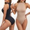 Новомодный, приятный для кожи, корректирующий фигуру shapewear: Боди с пуговицами, без бретелей, с эффектом утяжки живота