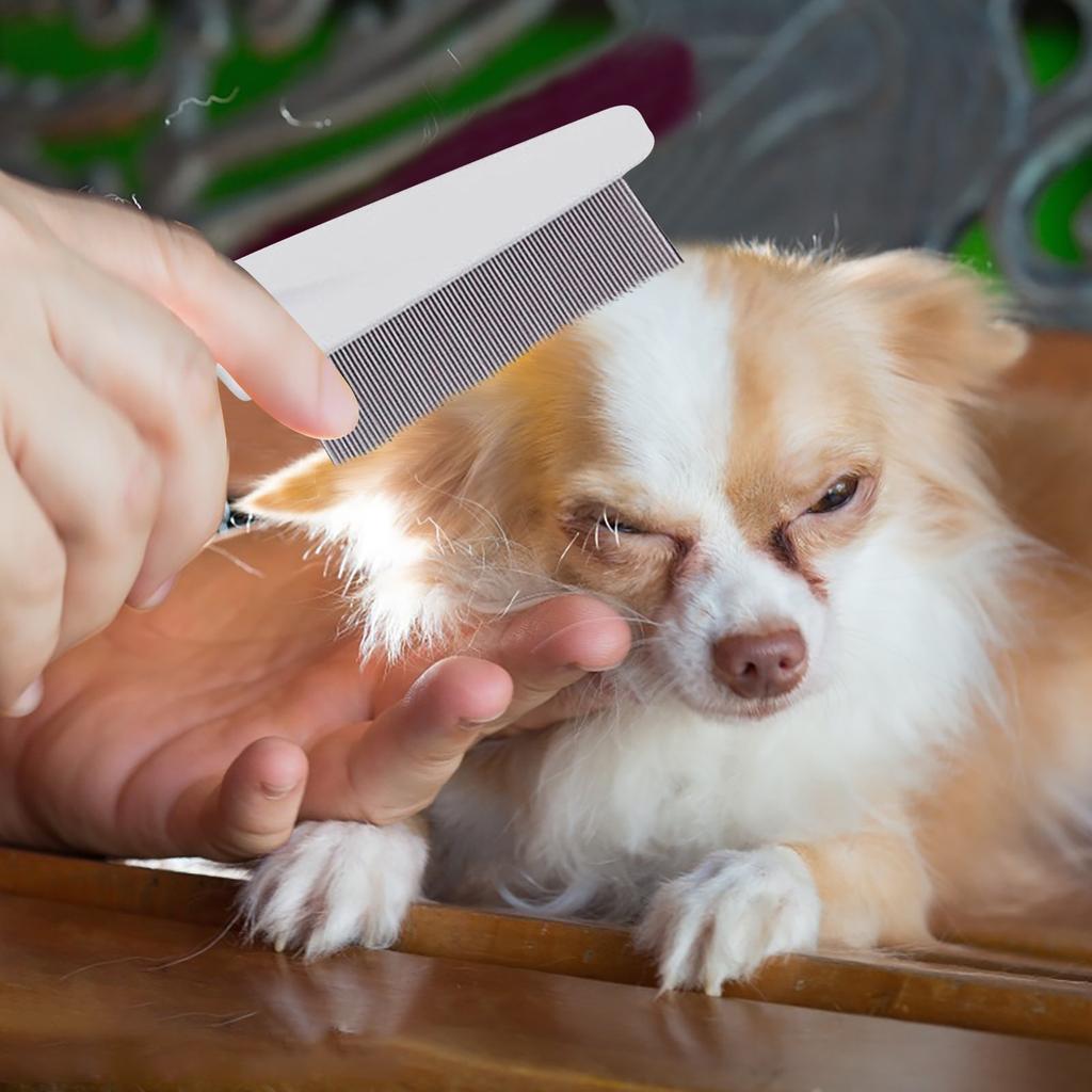 Flea Comb Multifunctional Hair Comb Flea And Tear Stain Removal Flea Comb For Dogs Dematting Fine Comb Grooming Comb
