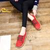 2024 Korean Women Flat Sole Shoe Female Leisure One Word Pedal Thick-soled Bean Shoes Feet Comfortable Lazy Shoes