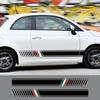 Для Fiat 500 Abarth 595 2 шт. наклейки на обе двери автомобиля, декоративная крышка кузова, графические полосы, виниловая пленка, наклейки, аксессуары