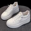 Leather Little White Shoes Women's Shoes Early Spring New Thick-soled Heightening Board Shoes Casual Shoes Women's Sports Shoes Single Shoes