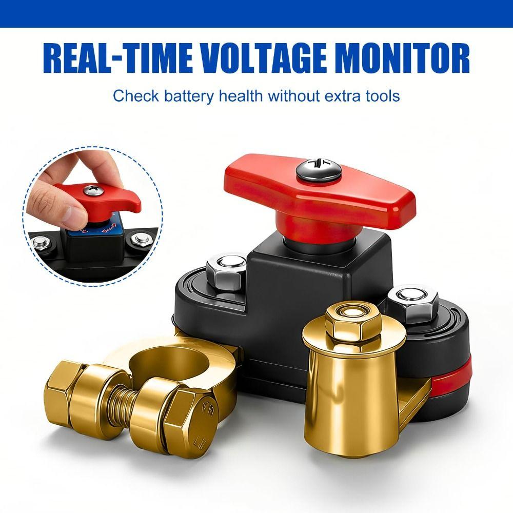 Copper Terminal Car Battery Disconnect Switch Bidirectional Joint Switch Universal Car