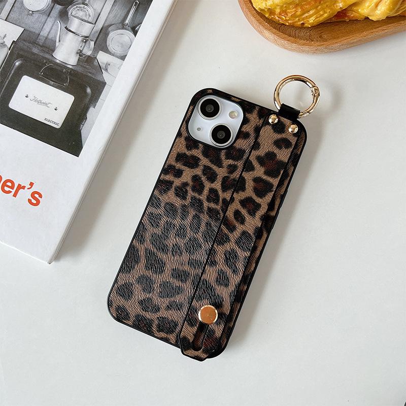 Чехол-браслет для мобильного телефона для IPhone16promax с леопардовым принтом для Apple 15X персонализированный XR тренд 8plus