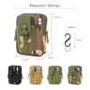 BEEL Pouch with Hip Pouch for Large for Outdoor and Small Item Black Camouflage Multi-functional Carabiner, Bag/Waist Men, Lightweight, Capacity,