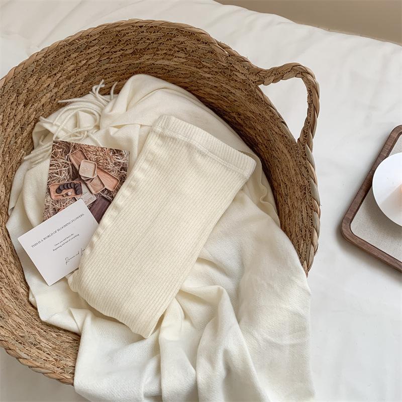 Шерстяные носки Простые вертикальные полоски Утягивающие колготки Теплые шерстяные леггинсы