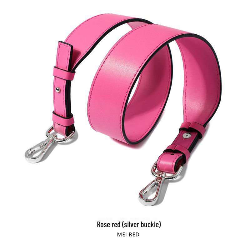 Lychee Pattern Cowhide Bag Replacement Strap - Single, Long, Versatile, Wide Shoulder Style