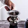 Stainless Steel Pour Over Coffee Filter Fine Mesh Double Layer Reusable Coffee Dripper Paperless Drip Cone Brewer Strainer Eco-Friendly Brewing