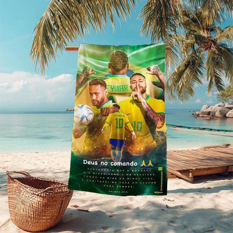 1pc Football Players Celebration Microfiber Quick Dry Beach Towel Absorbent Soft Oversized Sand Free Towel for Travel Pool Gym Swimming Yoga 20a124