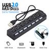 Портативный USB-хаб, высокоскоростной, с несколькими интерфейсами, разветвитель для клавиатуры/мыши/USB-накопителя для компьютера