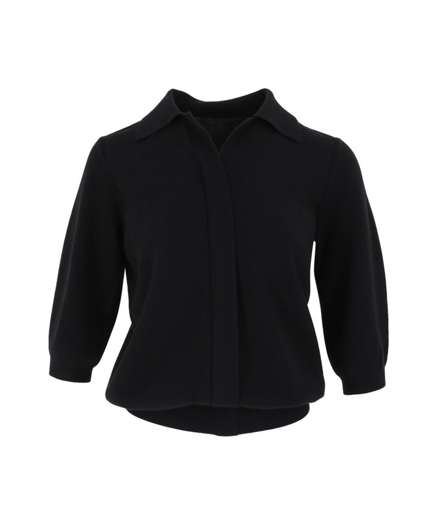 Baseukala V Отложной воротник Капри Вязаный трикотаж (5Colors)