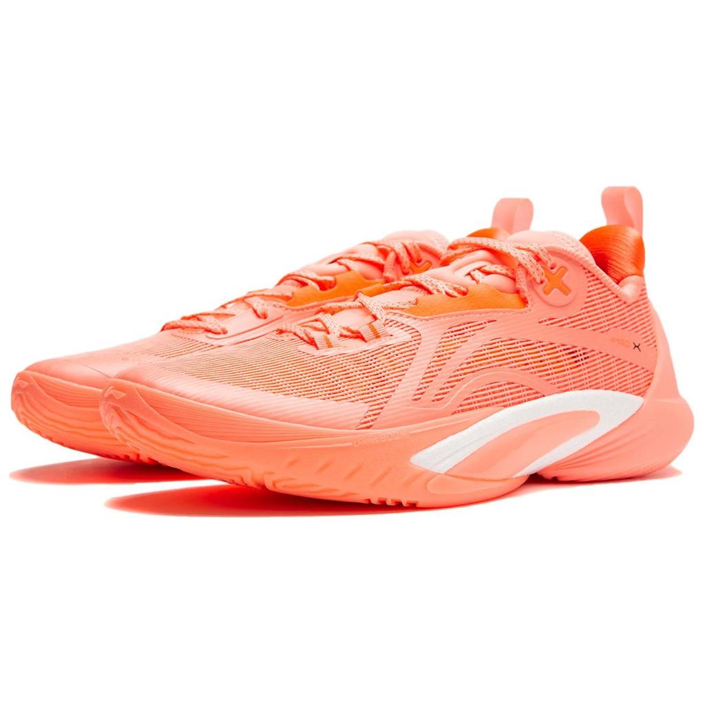 Li Ning Flash 10 Lightweight Rebound Stable Support Durable Breathable Low Top Basketball Shoes Men Sneaker Fluorescent-Orange ABAU021-3