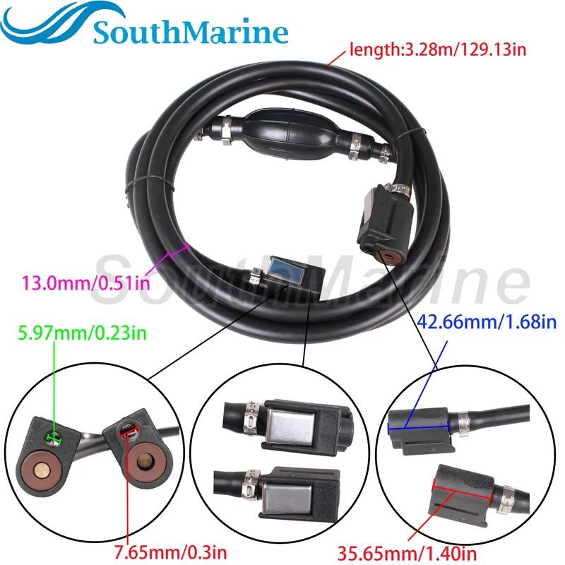 Outboard Motor 32-877680Q8 877680T8 8M0044836 8M0061895 Fuel Line with Primer Bulb & Connectors for Mercury Mariner 8HP -200HP