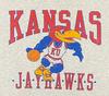 Футболка с баскетбольным кольцом Kansas Jayhawks Серая футболка Все размеры JJ4640 Унисекс футболка