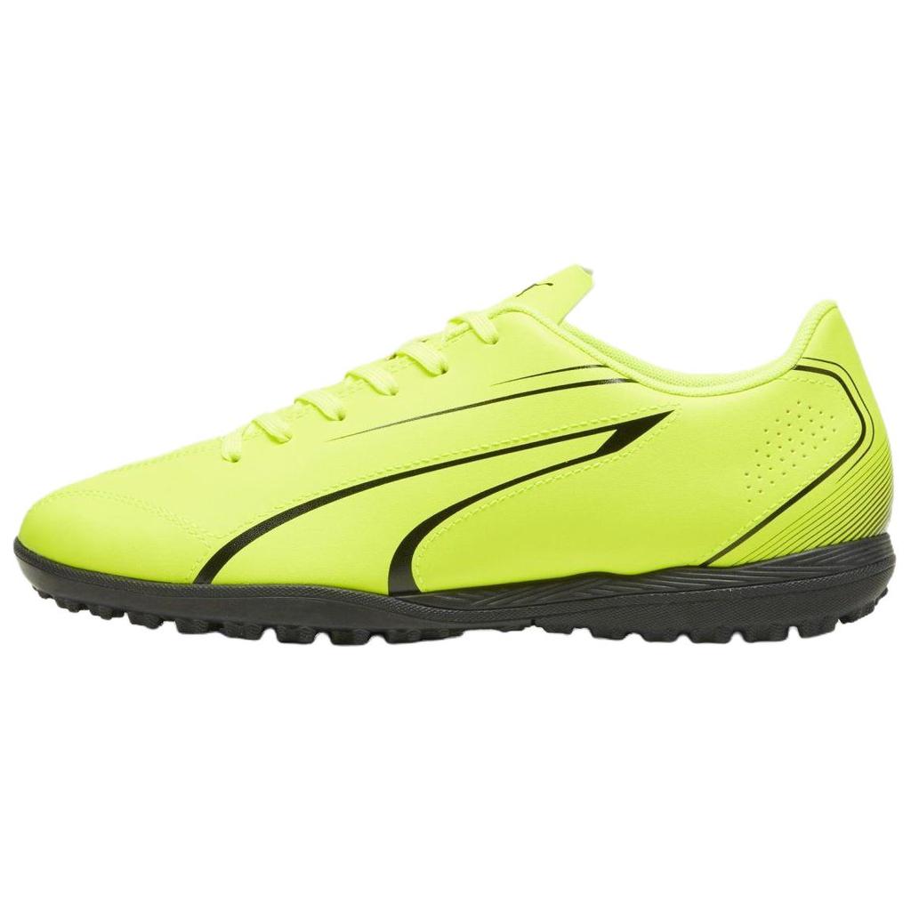 Puma Vitoria Comfortable Soft TT (Rubber Studs) Durable Football Shoes Men Football Shoes Lemon-Green 107484-04