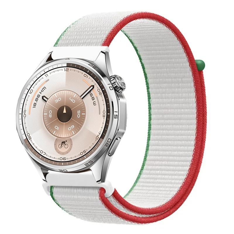 22 мм 20 мм Нейлоновый ремешок для Huawei Watch 5 4 GT6 GT6 Pro GT5-4-3 46 мм Браслет в стиле флага Amazfit Bip 6 Active 2 Balance 2 Correa
