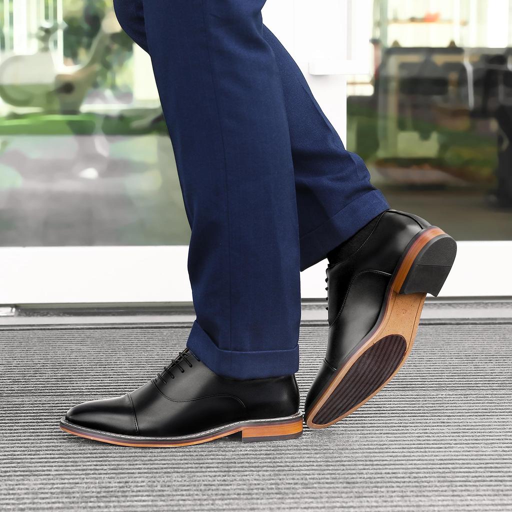 Кожаные деловые туфли прямого покроя с натуральной внутренней частью высокого качества черного цвета [Fox Sense] Обувь, Мужская обувь, Обувь, Совет, Мужская обувь, Кожа, Перья,