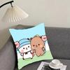 Чехол для подушки P-Panda Bubu And Dudu, двусторонний, плюшевый – Для автомобиля, дивана, спальни, идеально подходит в качестве подарка.
