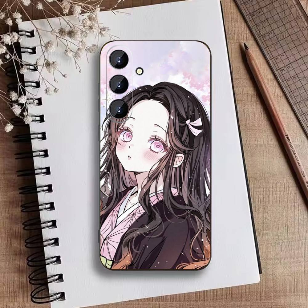 Nezuko K-Kamado Phone Case For Samsung Galaxy A73,21,22,32,71,53,52,51,80,5G Soft Black Cover