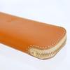 Porco Rosso Leather Pencil Case with Made from Genuine Tochigi Simple Camel Color for Men and Women Tray, Leather, Design, [sokunou]