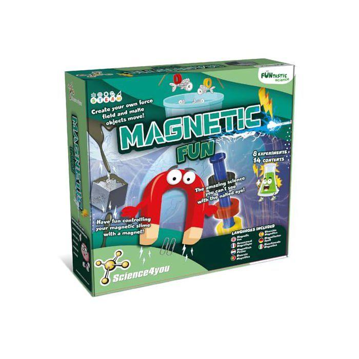 Science kit - SCIENCE4YOU - 80004773 - Magnets, cubes and modeling clay - Multicolored - From 8 years old