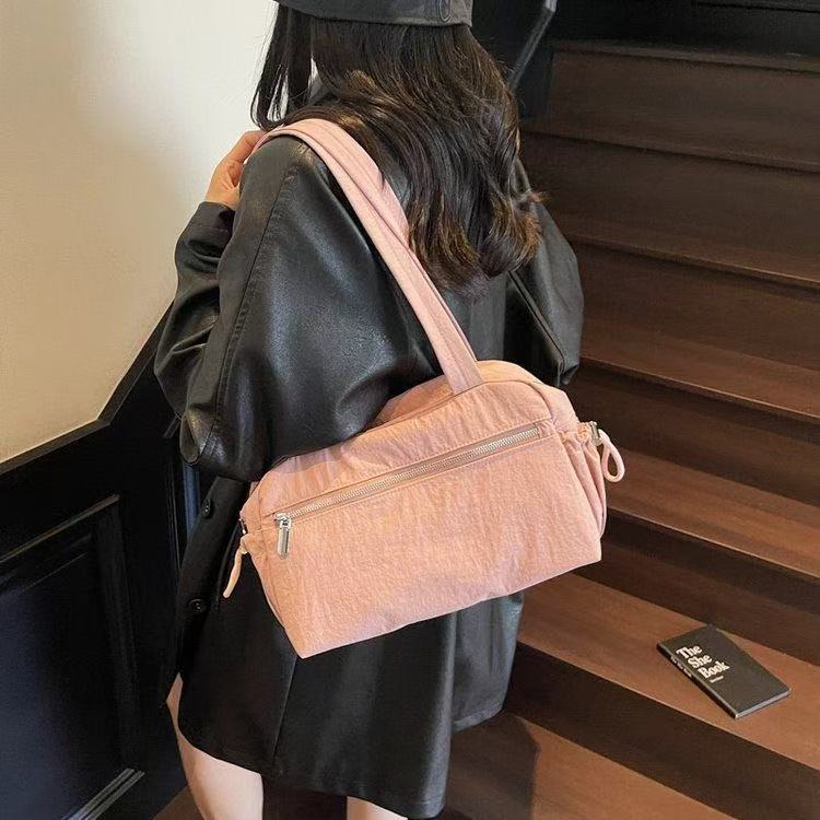 Girls Bag Korean Vintage Fashion Y2K New Nylon Shoulder Bag Purses and Handbags Women