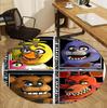 Five Nights at Freddy's Pattern Round Rug, Indoor/Outdoor Mat, for Picnic, Gameroom, Bedroom, Office, Living Room, Home Decor Carpet, Birthday Gift