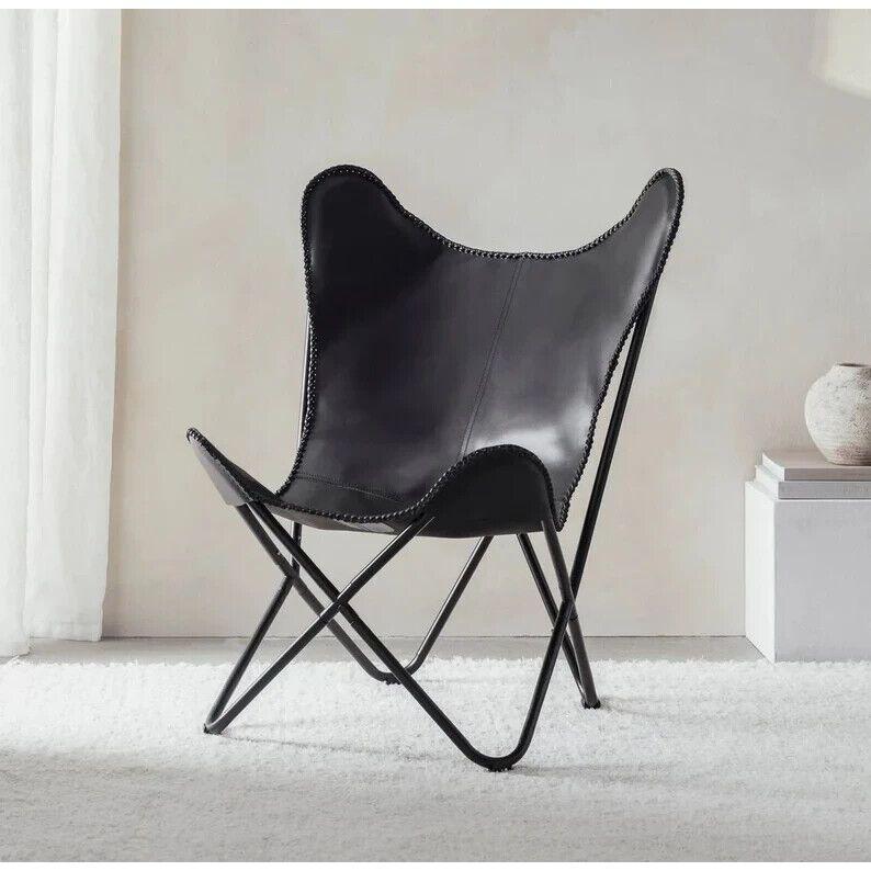 Кожаное кресло-бабочка, кресло для гостиной, складное кресло, идеальный подарок