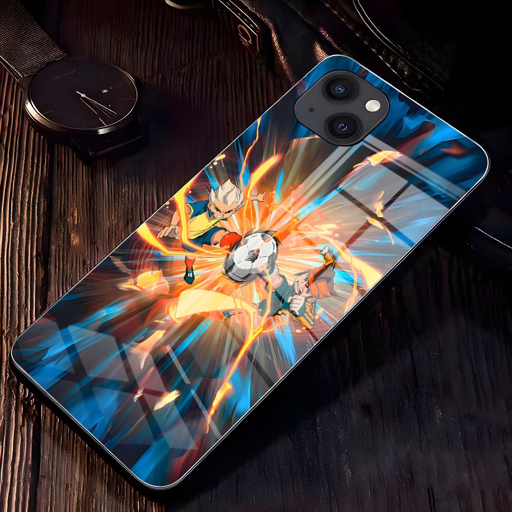 Чехол для телефона Аниме I-InazumaS Для IPhone 17 Pro Max 16 15 14 Pro Max 13 11 X Xs Xr 8 7Plus Стеклянная крышка