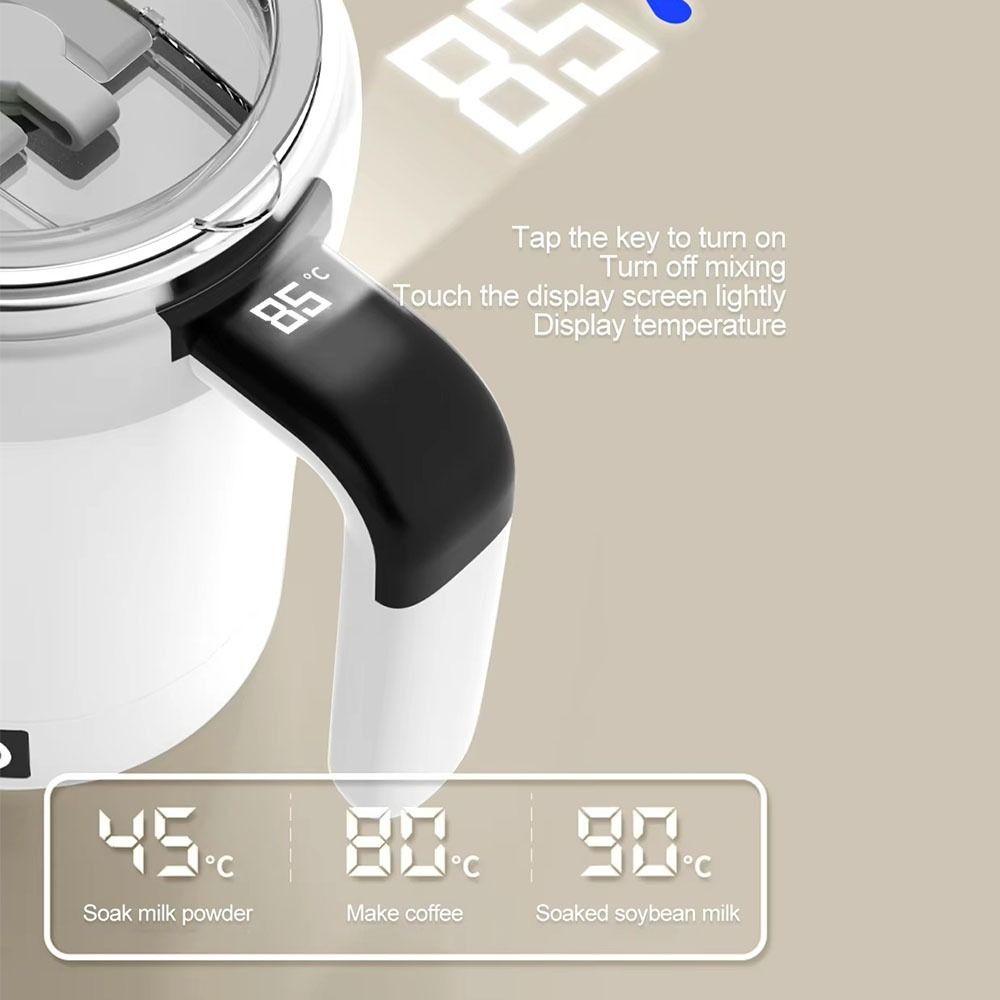 Автоматическая магнитная кружка для перемешивания из нержавеющей стали объемом 380 мл. Кружка для самостоятельного перемешивания сухого молока.