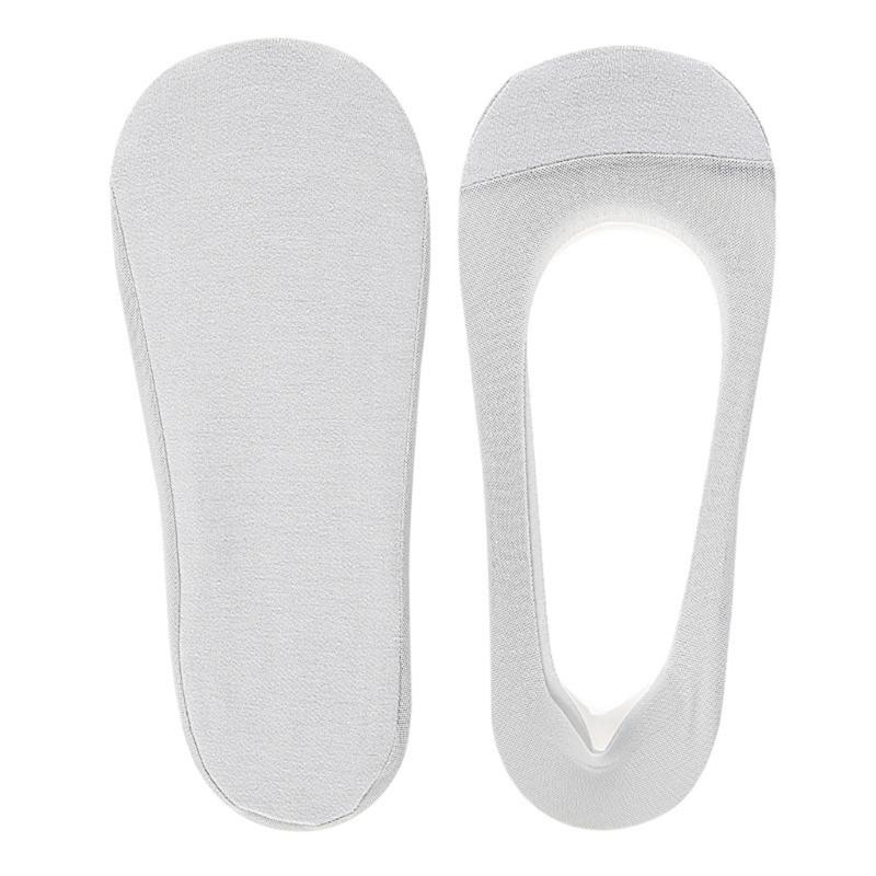 Women's Lightweight Invisible Liner Socks For Shallow Shoe Cotton Blend Mesh Fabric Nonslip Summer Footwear Accessories