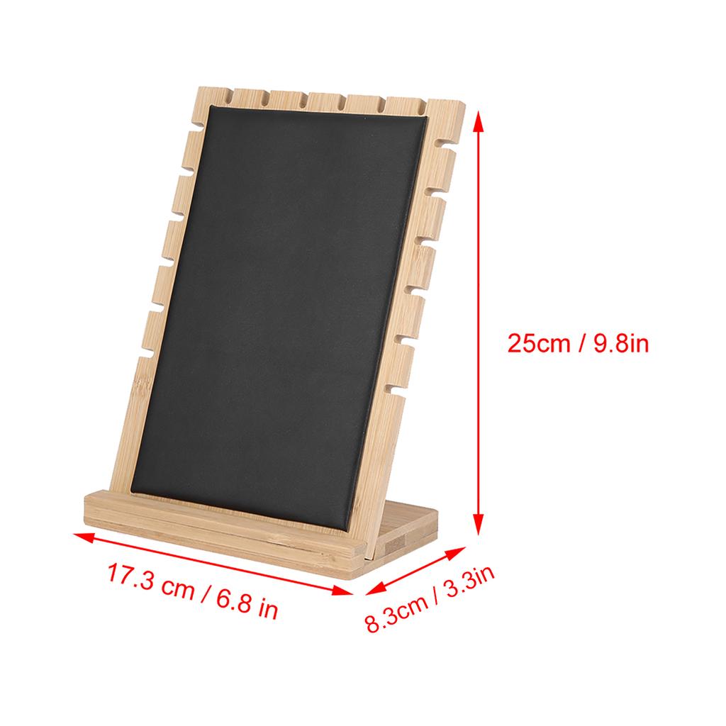 Деревянное ожерелье, браслет, подвеска, органайзер для ювелирных изделий, держатель для дисплея, подставка(черный)