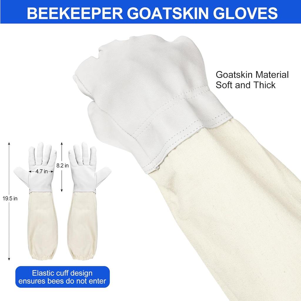 Beekeeping Suit Beekeeping Protective Equipment Bee Keeping Full Body Cloth with Veil Hood Total Protection