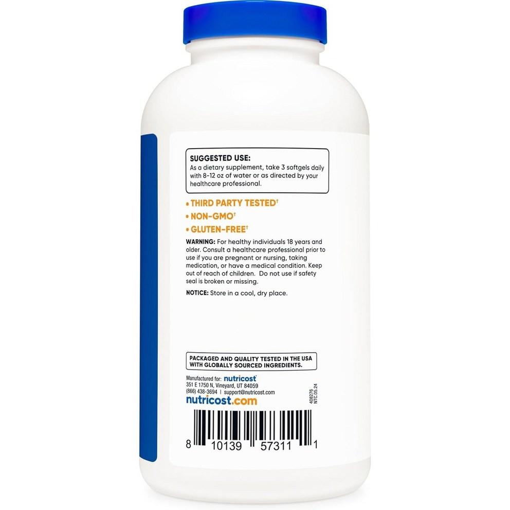 Nutricost CLA 2400 мг в мягких капсулах, без глютена, 240 шт.