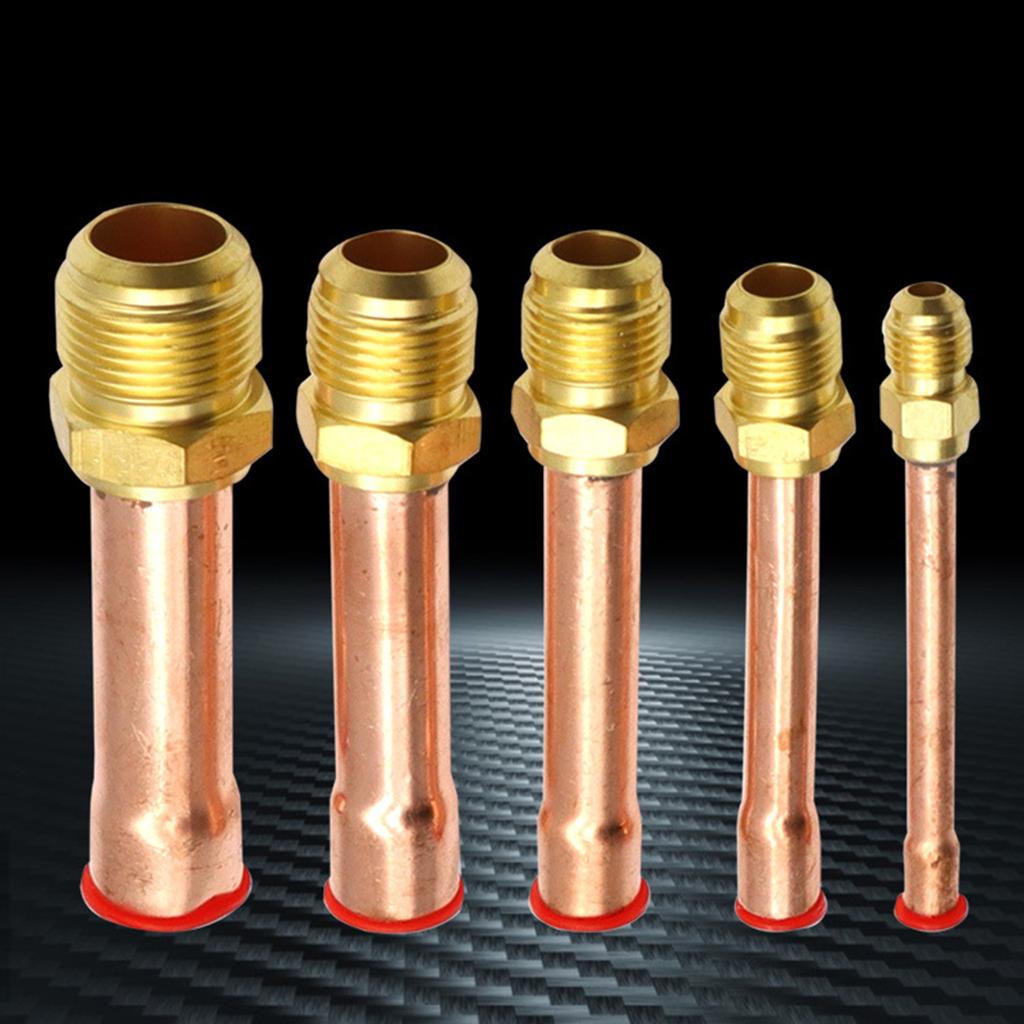 4 шт. 1/4" 3/8" 1/2" 3/4" 5/8'' Раструбный соединитель с медной трубкой Латунный фитинг-адаптер для аксессуара для кондиционера