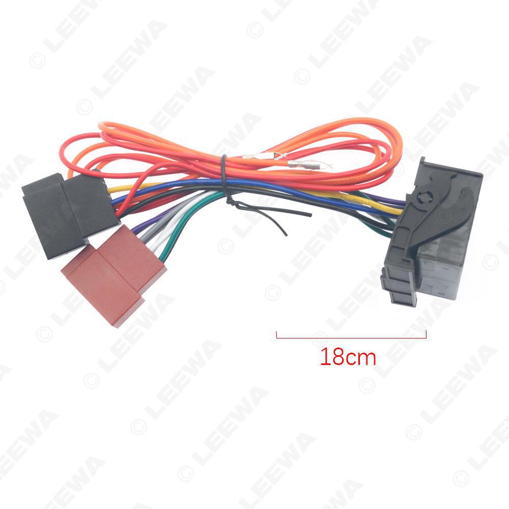 Car ISO Audio Modification Line Adapter Cable for Mercedes-Benz 2004+ and Opel 2003+ Power Speaker Line.